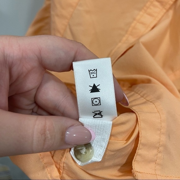 Exofficio Orange Short Sleeve Vented Button Down Shirt Medium - Picture 5 of 10